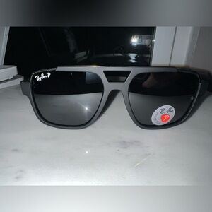 Ray-Ban Matte Black Polarized Sunglasses
